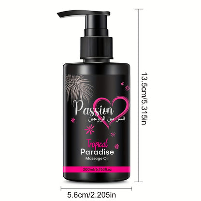 Paradise Vitamin-Infused Massage Oil – Deep Nourishing & Moisturizing Body Oil for Couples (200ml)
