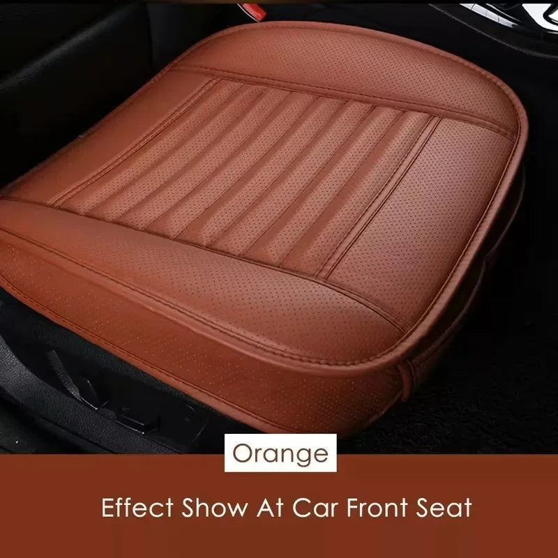 Universal Car Seat Cushion Pad – Breathable PU Leather Anti-Slip Front Seat Cover All Season