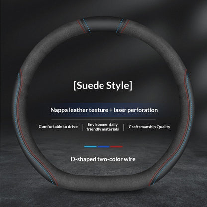 Patrol Leather Steering Wheel Cover For Four Seasons