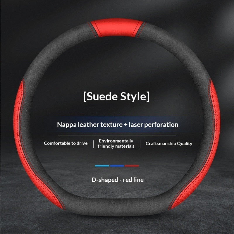 Patrol Leather Steering Wheel Cover For Four Seasons