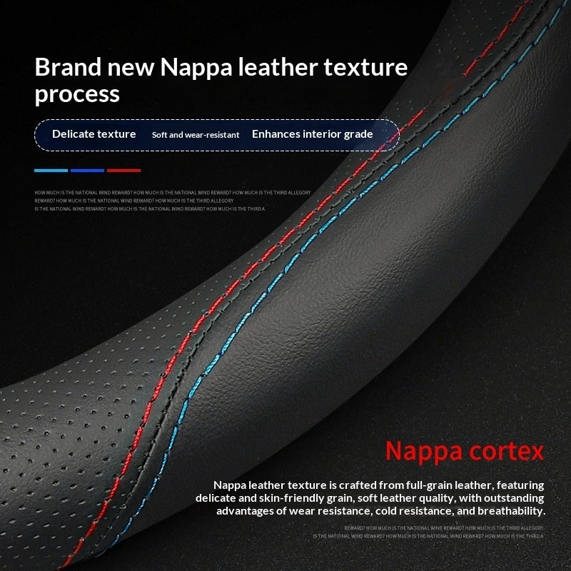 Patrol Leather Steering Wheel Cover For Four Seasons