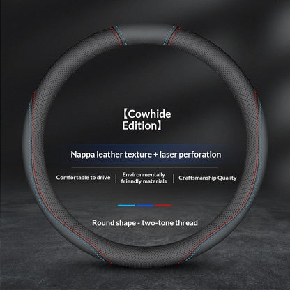 Patrol Leather Steering Wheel Cover For Four Seasons