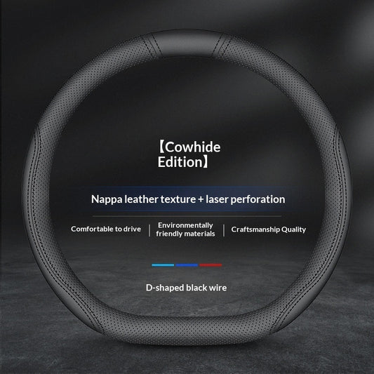 Patrol Leather Steering Wheel Cover For Four Seasons