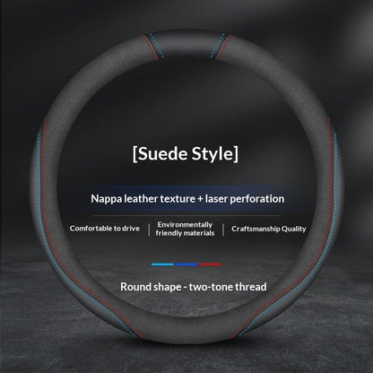 Patrol Leather Steering Wheel Cover For Four Seasons