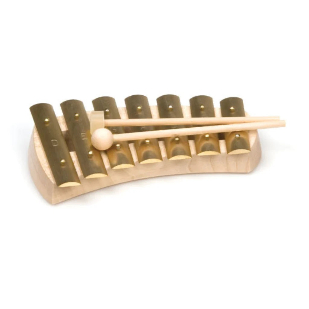 Pentatonic curved glockenspiel